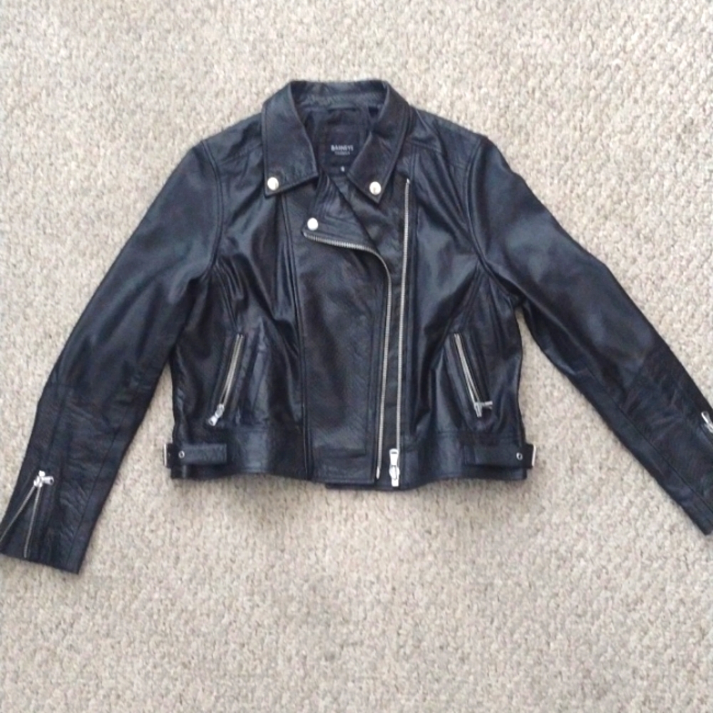 Barney’s Originals moto leather jacket